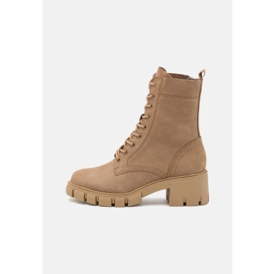 Image of Tamaris Laceup ankle boots, Women&#039;s, Size: 5.5, Camel Suede