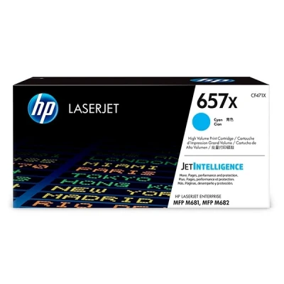 Image of HP 657X HY Cyan Toner Cartridge