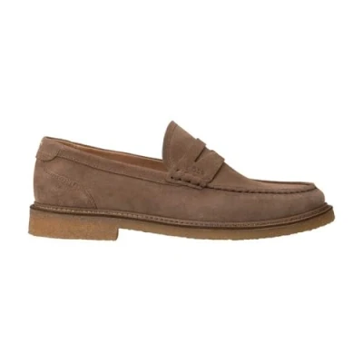 Image of BOSS KOPE Moccasins, Men&#039;s, Size: 12, Medium beige Leather