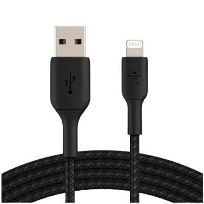 Image of Belkin Boost Charge Lightning Braided Cable 0,15 Meter Black