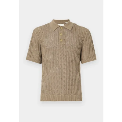Image of Jack &amp; Jones Premium Jprccjoel Polo shirt, Men&#039;s, Size: Small, Greige