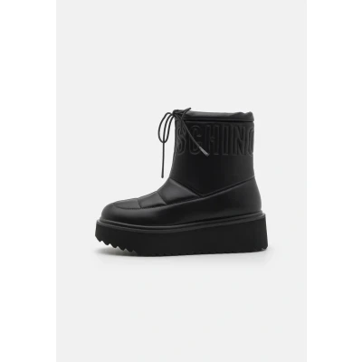 Image of Love Moschino Platform Power ankle boots, Women&#039;s, Size: 8, Nero High quality imitation leather