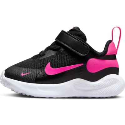 Image of Nike Performance Revolution 7 Unisex Neutral running shoes for kids, Size: 5.5K, Black/hyper pink/white Textile/synthetics