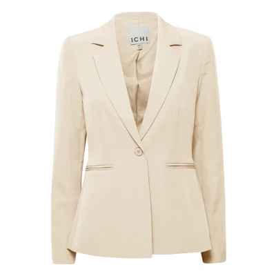 Image of ICHI Ixlexi BL Blazer, Women&#039;s, Size: 10, Bleached apricot