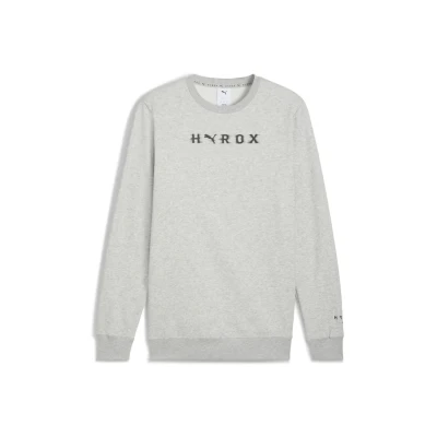 Image of Puma Hyrox Heavyweight Crewneck Sweatshirt, Men&#039;s, Size: Large, Light gray heather