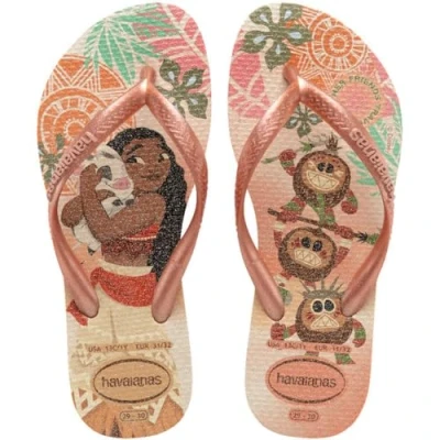Image of Havaianas Princess Tbar sandals for kids, Size: 31 32, Pink clay shoes
