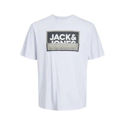 Image of Jack &amp; Jones Junior Jcologan TEE CREW NECK JNR Print Tshirt for kids, Size: 12y, White