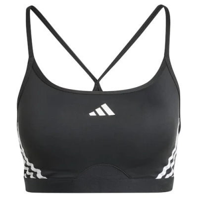 Image of adidas Performance Aeroreact BRA Light support sports bra, Women&#039;s, Size: XS, Black