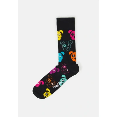 Image of Happy Socks, Crew Stripes Socks for Men and Women, Dog DOG01 9050, 7 11