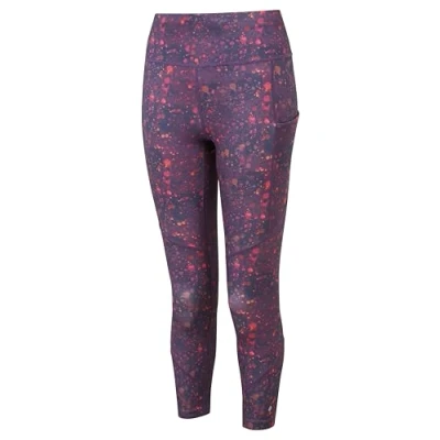 Image of Ronhill Running, Wmn&#039;s Tech Crop Tight, Damson Raindrops, 8