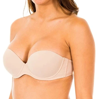Image of Calvin Klein Underwear Perfectly FIT Multiway / Strapless bra, Women&#039;s, Size: 34D, Sanddune