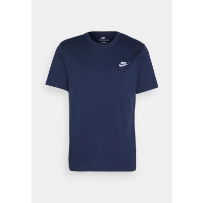 Image of Nike Sportswear CLUB TEE Basic Tshirt, Men&#039;s, Size: Large, Midnight navy/white