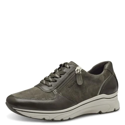 Image of Tamaris PURE Relax Trainers, Women&#039;s, Size: 5, Olive Leather/synthetics