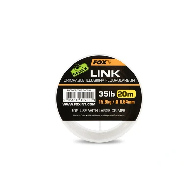 Image of Fox Edges Link Illusion Fluorocarbon Carp Leader 0,64mm / 35lb (20m)