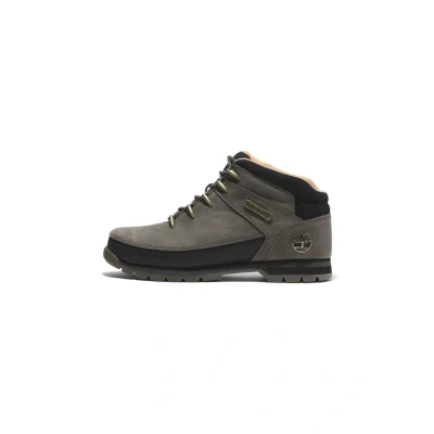 Image of Timberland Laceup ankle boots, Men&#039;s, Size: 9, Medium grey full grain Leather