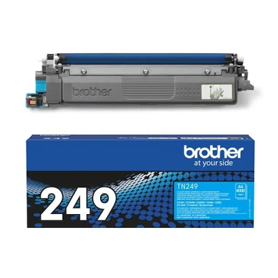 Image of Brother TN 249C Toner Cartridge, Cyan, Single Pack, Ultra High Yield, Includes 1 x Genuine Supplies