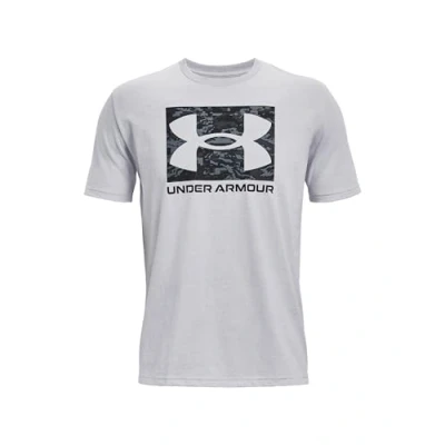 Image of Under Armour ABC CAMO Boxed LOGO Sports Tshirt grau, Men&#039;s, Size: Medium, Grau