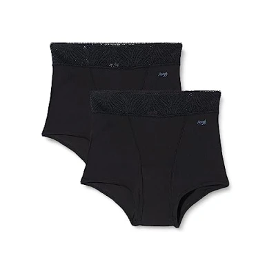 Image of sloggi Damen Period Pants Short Heavy 2P, BLACK, XXS