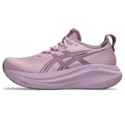 Image of Asics Gelnimbus 27 Road running shoes, Women&#039;s, Size: 11, Light ube/dark ube Textile/synthetics