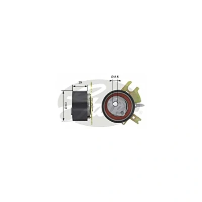 Image of Tensioner Pulley, timing belt GATES T43089