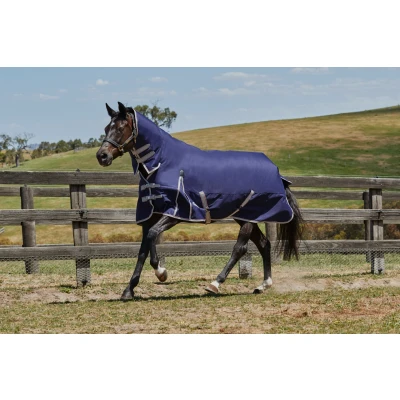 Image of Weatherbeeta ComFiTec Essential Combo Lite Plus Navy/Silver/Red 50g