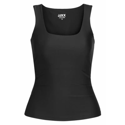 Image of JJXX Jxsaga STR SL Reversible JRS Top, Women&#039;s, Size: XS, Black