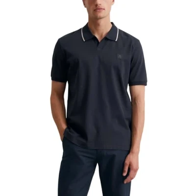 Image of Marc O&#039;Polo Short Sleeve CAMP Collar Polo shirt, Men&#039;s, Size: 3XL, Dark navy