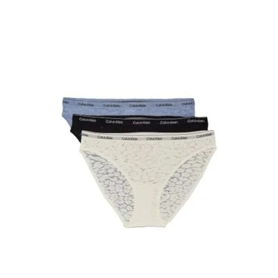 Image of Calvin Klein Underwear Modern LOGO Brief 3 PACK Briefs, Women&#039;s, Size: XS, Black/ivory/troposphere