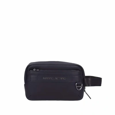 Image of Armani Exchange Men&#039;s Clutch Bag Toiletry Black, Black