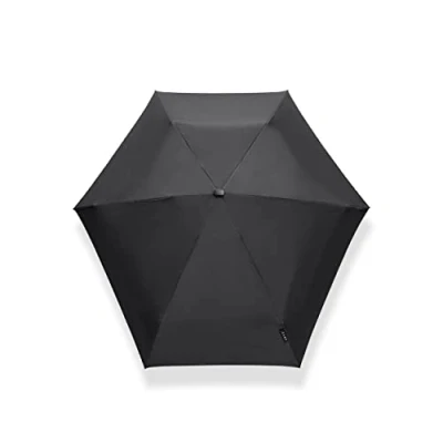 Image of Senz 1010 0900 Micro Foldable Umbrella Pure Black, Medium, Classic