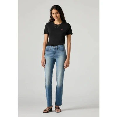 Image of Levi&#039;s Women&#039;s 314 Shaping Straight Jeans, Smudged Line, 26W / 32L