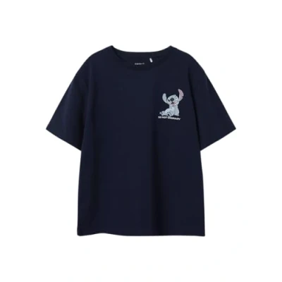Image of NAME IT Boy&#039;s nkmjoseph Stitch nreg ss top Box wdi, Blazer Navy, 116