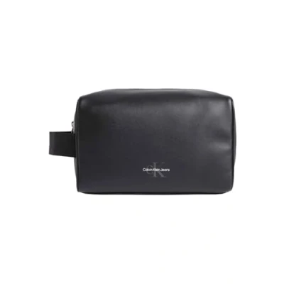 Image of Calvin Klein Jeans Monogram SOFT DOPP KIT Unisex Wash bag, Size: One Size, Black