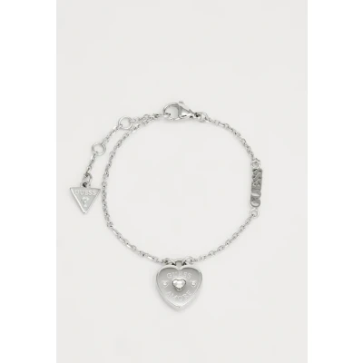 Image of Guess Amore Bracelet silvercoloured, Women&#039;s, Size: Large, Silver/coloured