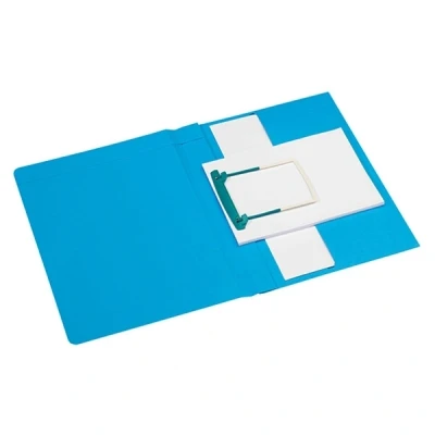 Image of Jalema Secolor 3106302 Clipexmappe Plus Pouch A4 Card C2 C Clip Binding for Softener Free Pack of 10 Blue