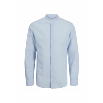 Image of Jack &amp; Jones Jjebreeze BAND Shirt Shirt, Men&#039;s, Size: 6XL, Chambray blue