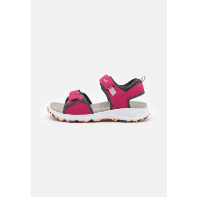 Image of Superfit Criss Cross Unisex Walking sandals for kids, Size: 8/8.5, Rot/orange Imitation leather/ textile