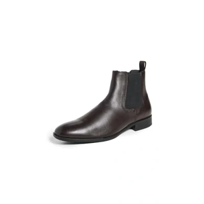 Image of BOSS Classic ankle boots, Men&#039;s, Size: 7, Dark brown Leather