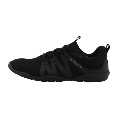 Image of TOM TAILOR Men&#039;s 7480020002 Trainers, black, 10.5 UK