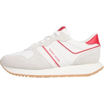 Image of Tommy Jeans TJW EVA Runner Light Trainers, Women&#039;s, Size: 5, Red hot Suede