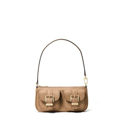 Image of Michael Kors ZOE Pouchette Handbag, Women&#039;s, Size: One Size, Husk