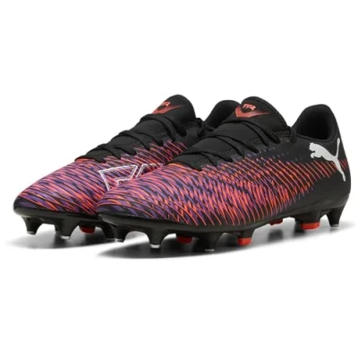 Image of Puma Future 8 PLAY MXSG Screwin stud football boots, Men&#039;s, Size: 7, Black/white/glowing red Textile/synthetics