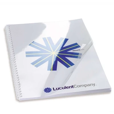 Image of GBC HiClear Binding Covers, A4 Size Pack of 25 180 microns Transparent