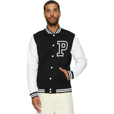 Image of Mister Tee PRAY Bomber Jacket, Men&#039;s, Size: XL, Blk wht