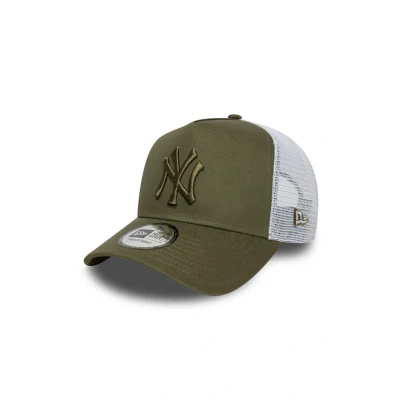 Image of NEW Era Aframe Trucker YORK Yankees Cap, Men&#039;s, Size: One Size, Olive