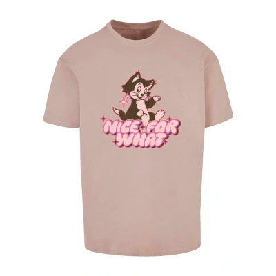 Image of Upscale by Mister Tee NICE FOR WHAT Heavy Print Tshirt, Men&#039;s, Size: Medium, Duskrose