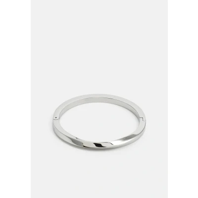 Image of Calvin Klein Polished Hinged Bangle Bracelet silvercoloured, Women&#039;s, Size: One Size, Silver coloured