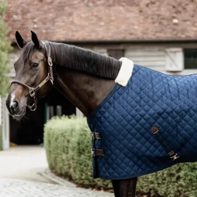 Image of Kentucky Horsewear Stable Rug Navy 155CM69 Horse Riding Equestrian
