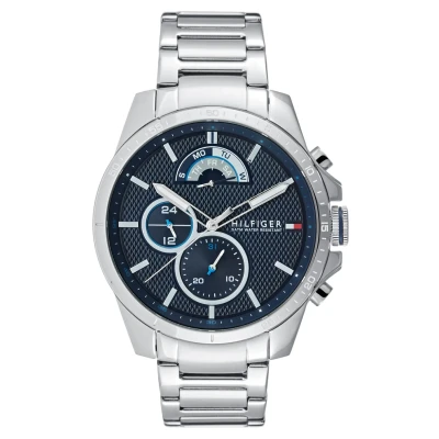 Image of Tommy Hilfiger Watch silvercoloured, Men&#039;s, Size: One Size, Silver/coloured