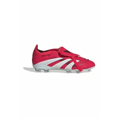 Image of adidas Performance Predator Elite Moulded stud football boots lucid red cloud white core black for kids, Size: 2.5 Synthetics/textile